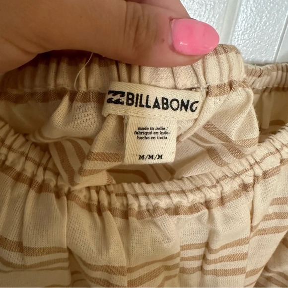 BILLABONG Women's Match Up Top Off the Shoulder Women’s Medium Flutter Boho - Picture 8 of 8